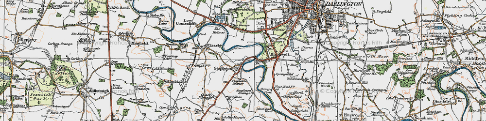 Old map of Stapleton in 1925