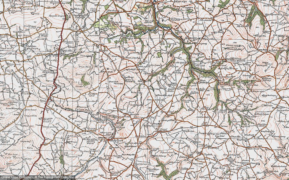 Old Map of Star, 1923 in 1923