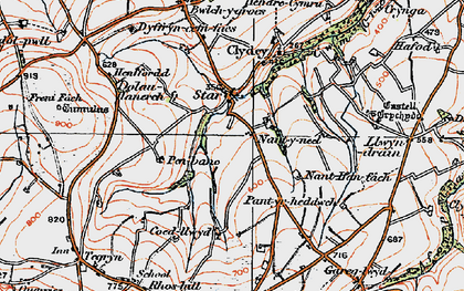 Old map of Star in 1923