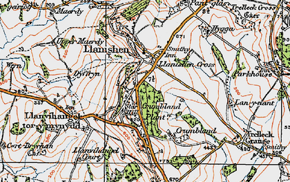 Old map of Star Hill in 1919