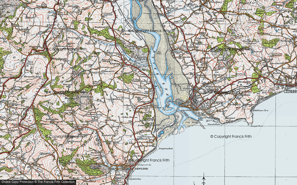 Old Map of Starcross, 1919 in 1919