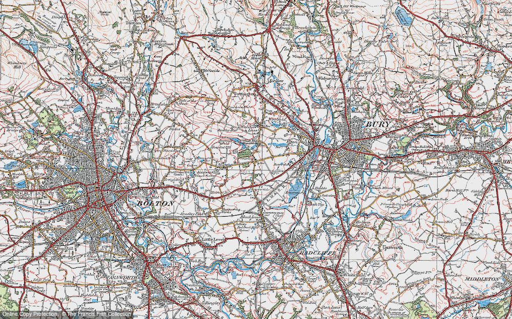 Old Map of Starling, 1924 in 1924
