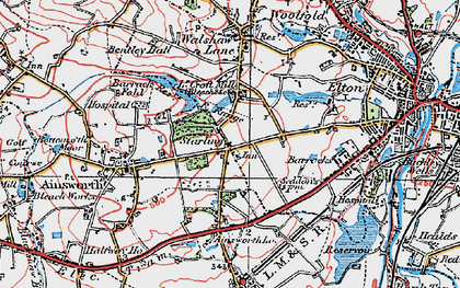 Old map of Starling in 1924