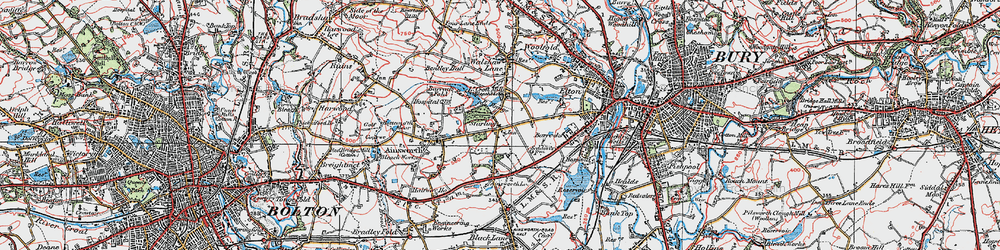 Old map of Starling in 1924