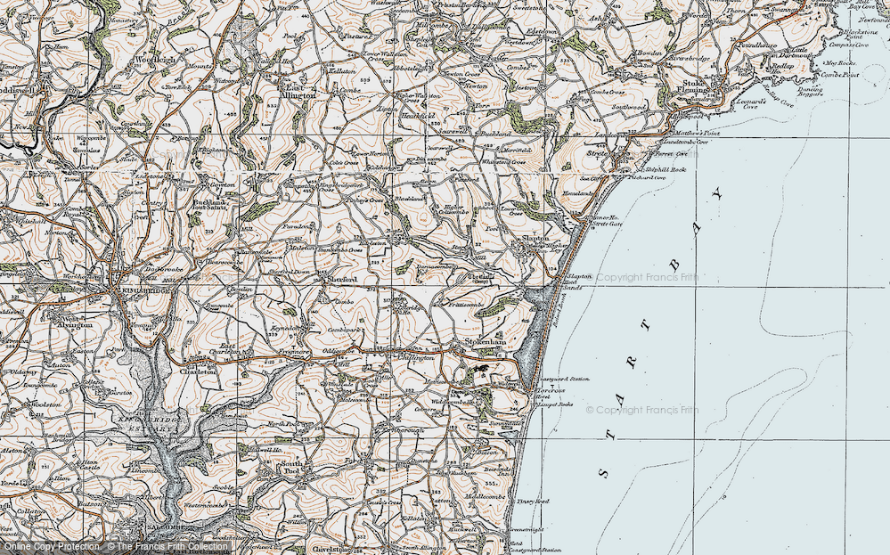 Old Map of Start, 1919 in 1919