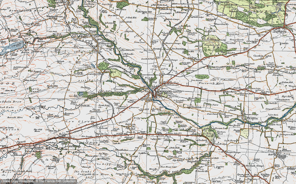 Old Map of Startforth, 1925 in 1925