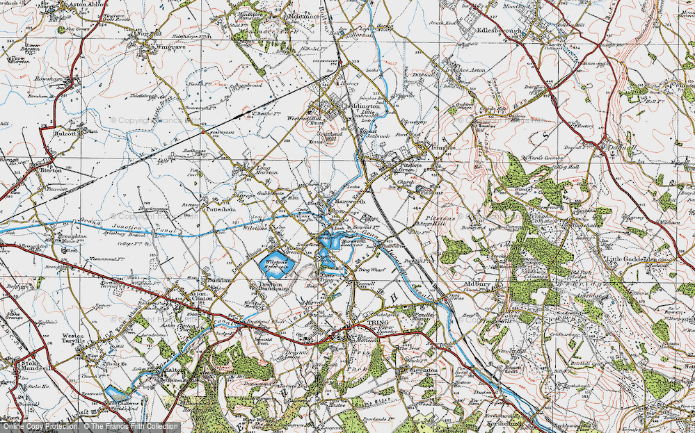 Old Map of Startop's End, 1920 in 1920