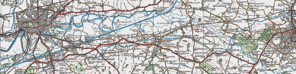Old map of Statham in 1923