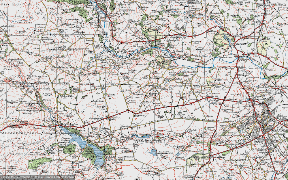 Old Map of Staupes, 1925 in 1925