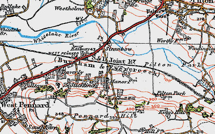 Old map of Steanbow in 1919