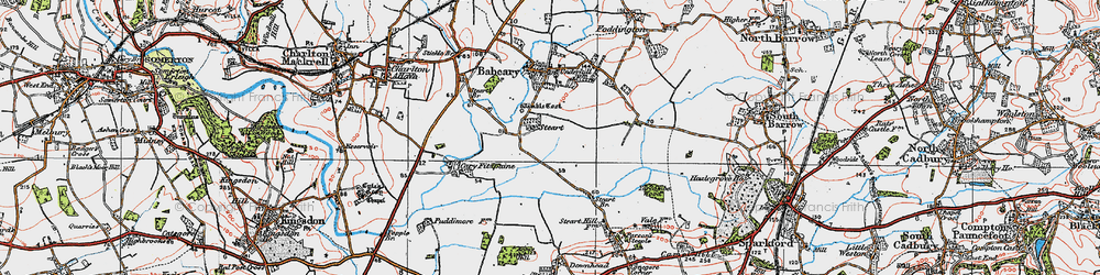 Old map of Wimble Toot in 1919