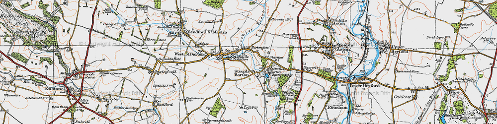 Old map of Bartongate in 1919