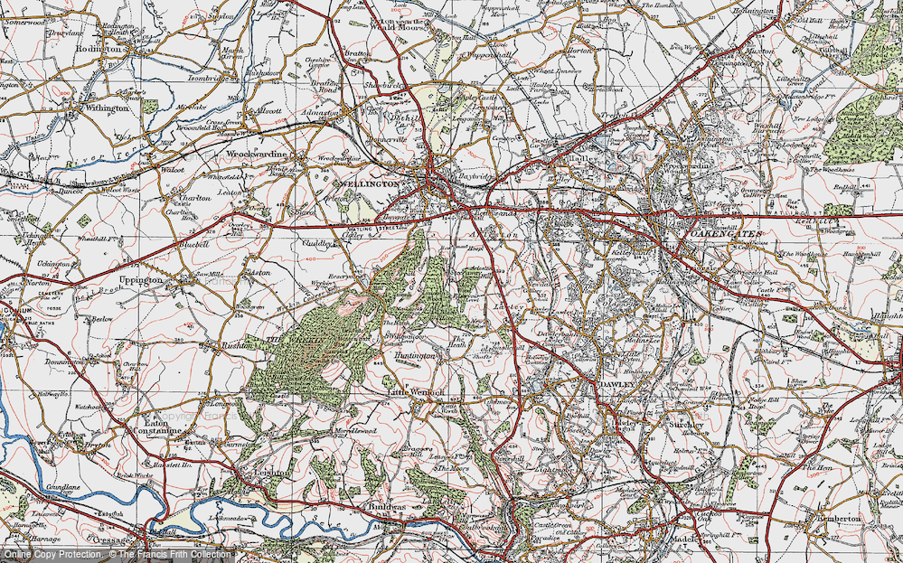 Old Map of Steeraway, 1921 in 1921