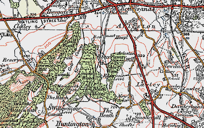 Old map of Steeraway in 1921