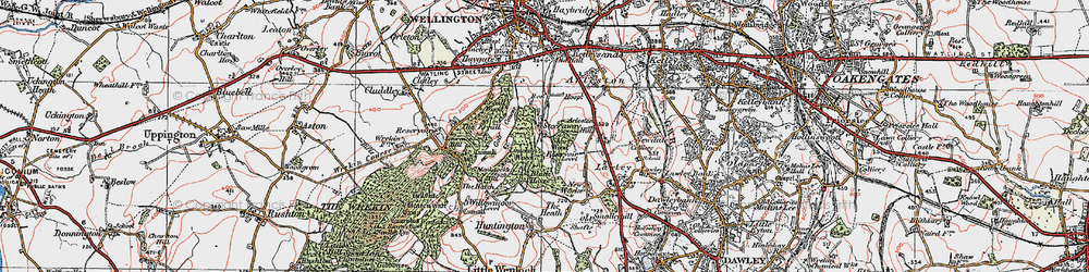 Old map of Steeraway in 1921