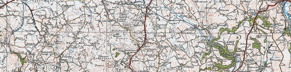 Old map of Stenalees in 1919