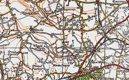 Old map of Stencoose in 1919