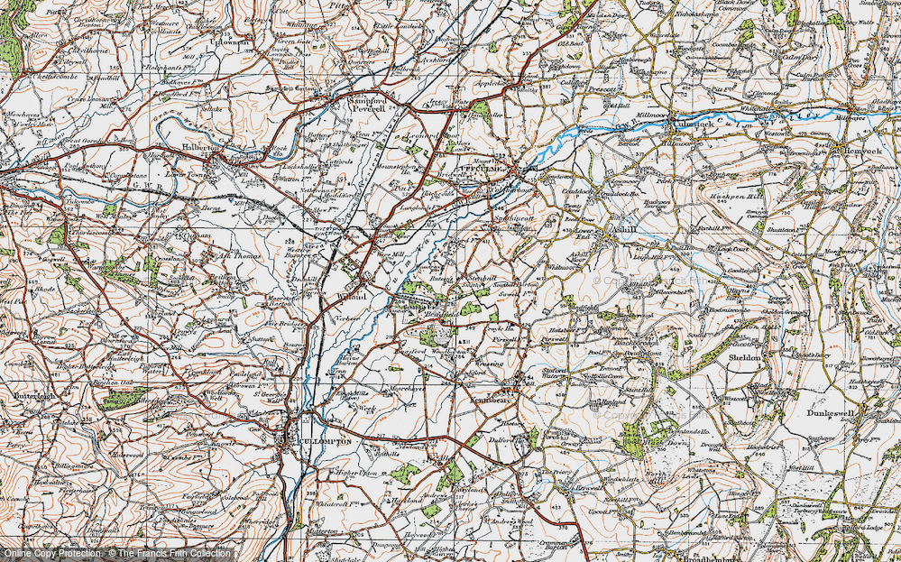 Old Map of Stenhill, 1919 in 1919