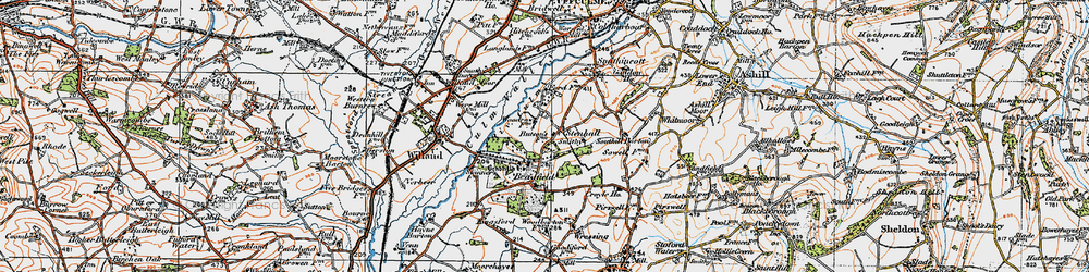 Old map of Stenhill in 1919