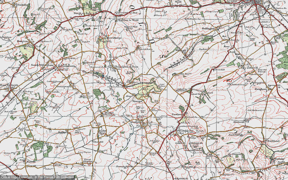 Old Map of Stenigot, 1923 in 1923