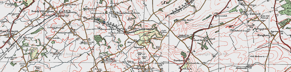 Old map of Stenigot in 1923