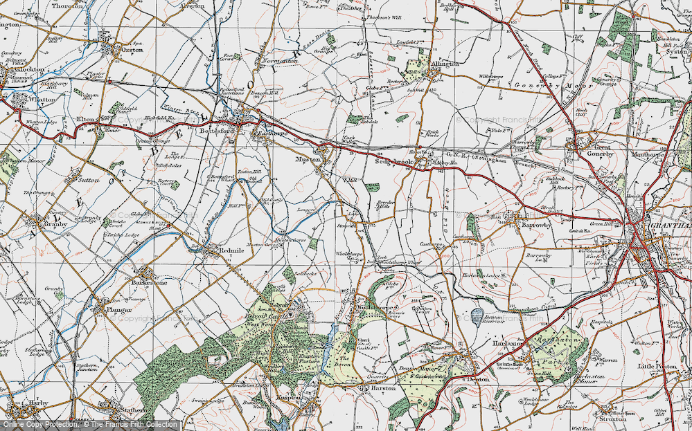 Old Map of Stenwith, 1921 in 1921
