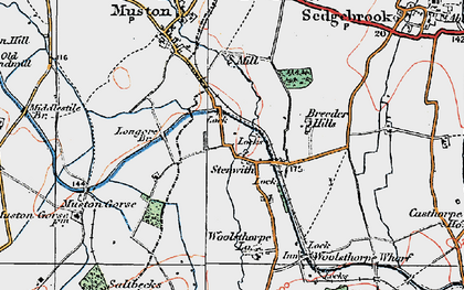 Old map of Stenwith in 1921