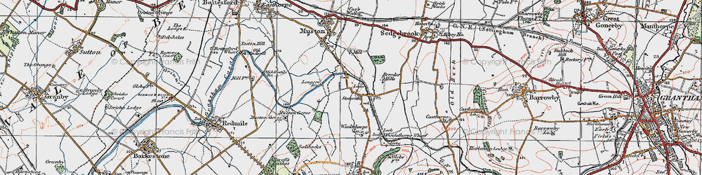 Old map of Stenwith in 1921