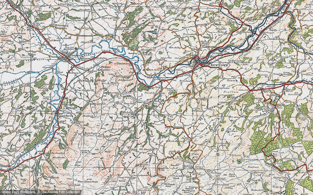 Old Map of Stepaside, 1921 in 1921