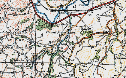 Old map of Stepaside in 1921