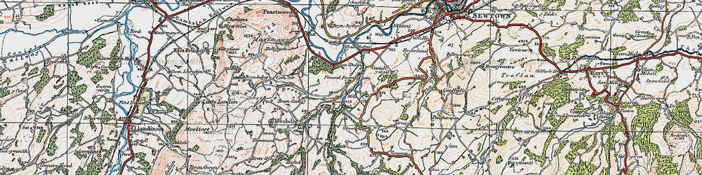 Old map of Stepaside in 1921