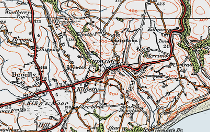 Old map of Stepaside in 1922