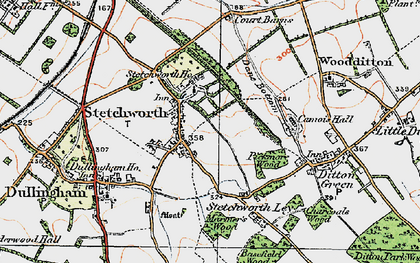 Old map of Stour Valley Path in 1920