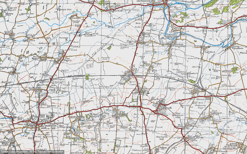Old Map of Steventon, 1919 in 1919