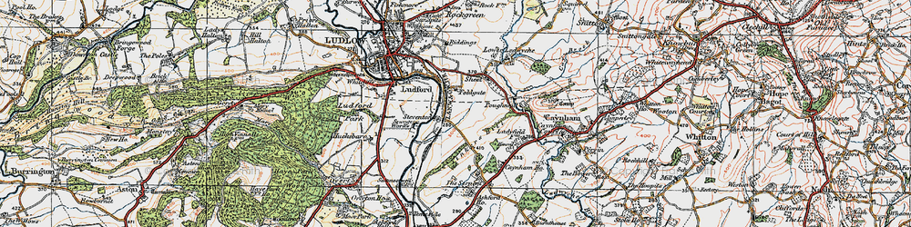 Old map of Steventon in 1920