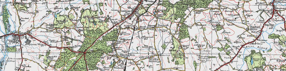 Old map of Steward's Green in 1920