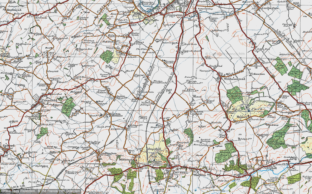 Old Map of Stewartby, 1919 in 1919