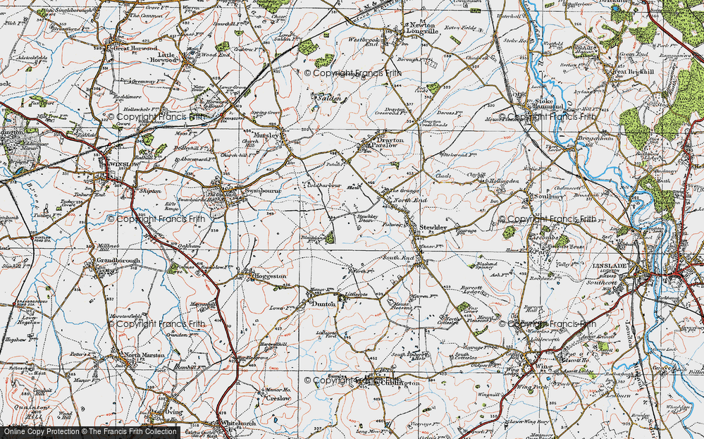 Old Map of Stewkley Dean, 1919 in 1919
