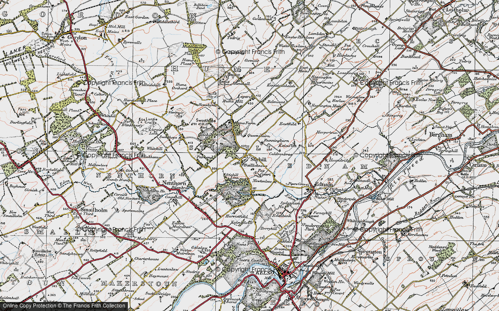 Old Map of Historic Map covering Baillieknowe in 1926