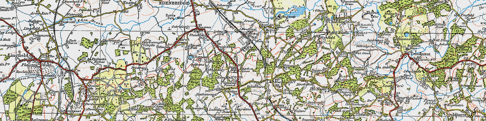 Old map of Stick Hill in 1920