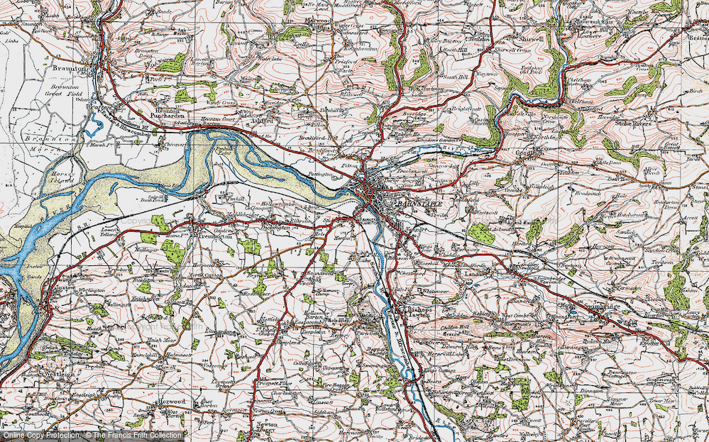 Old Map of Sticklepath, 1919 in 1919