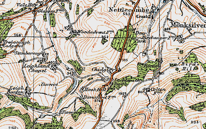 Old map of Sticklepath in 1919