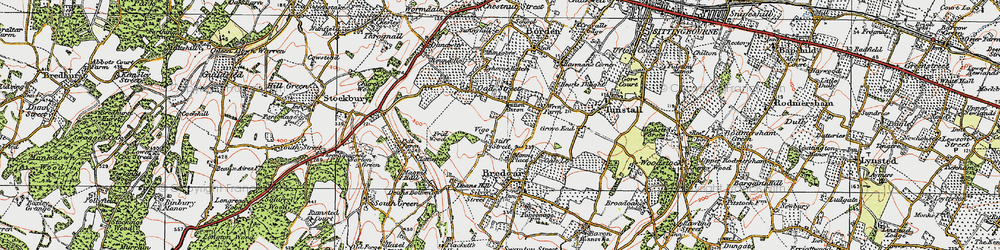 Old map of Stiff Street in 1921
