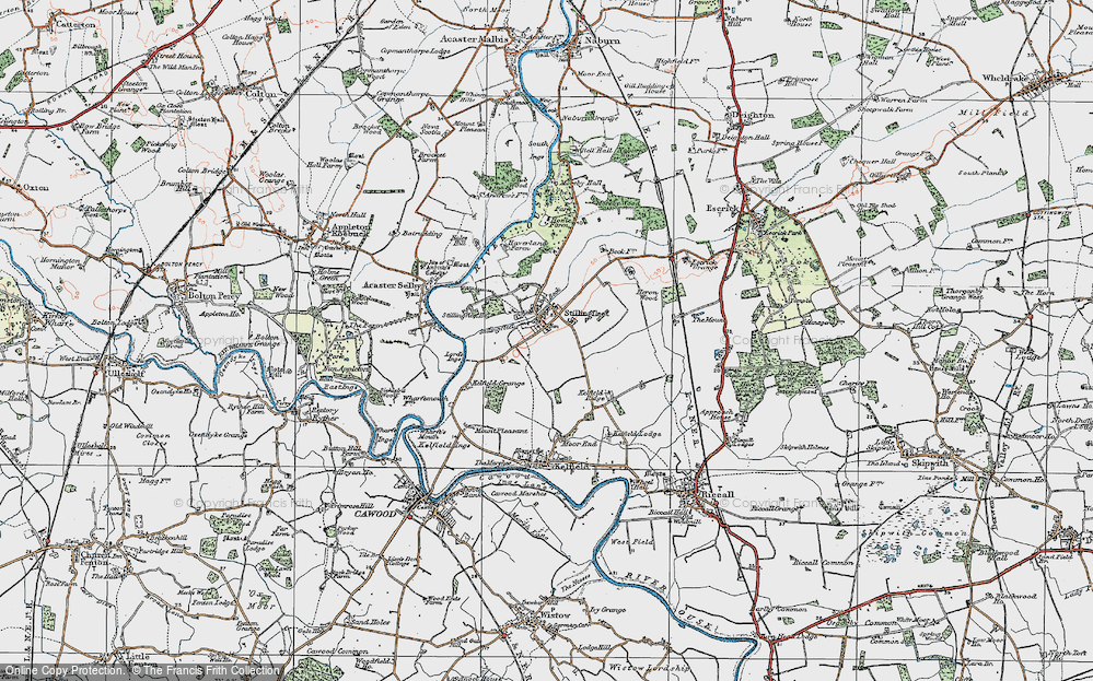Old Map of Historic Map covering Mount Fm in 1924