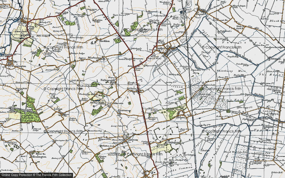 Old Map of Stilton, 1920 in 1920