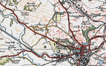 Old map of Stirton in 1925