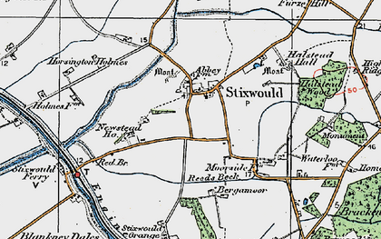 Old map of Stixwould in 1923