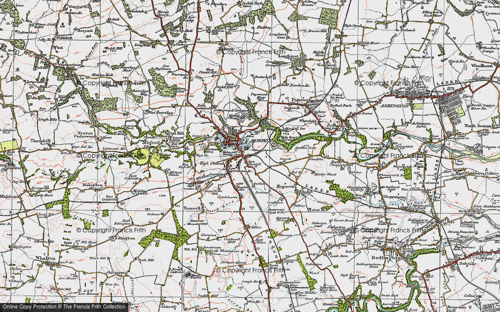 Old Map of Stobhillgate, 1925 in 1925