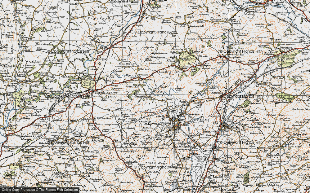 Old Map of Stock, 1924 in 1924