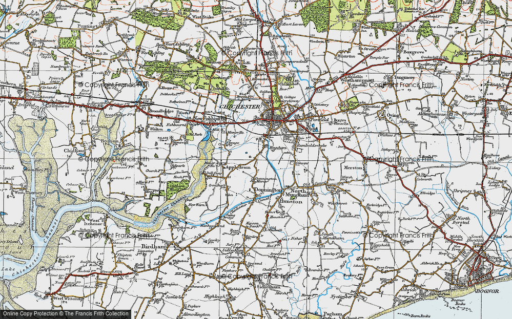 Old Map of Stockbridge, 1919 in 1919